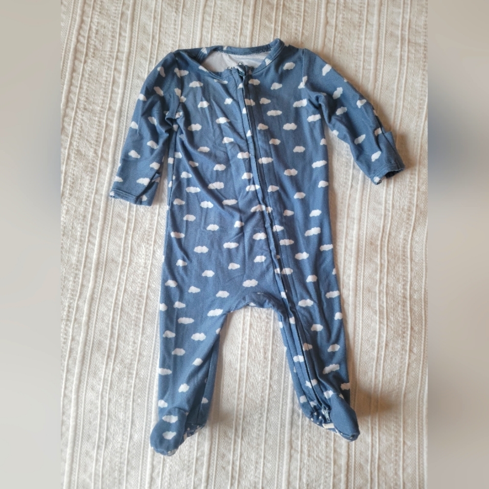 Caden Lane Zipper Footie Pajamas 0-3M